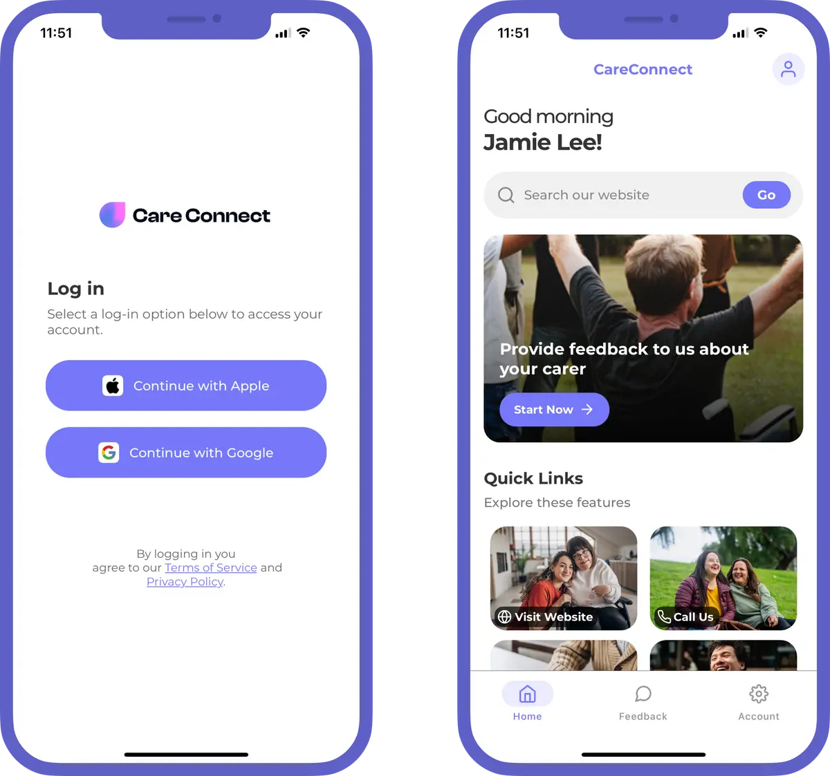 CareConnect Custom NDIS App Screenshot